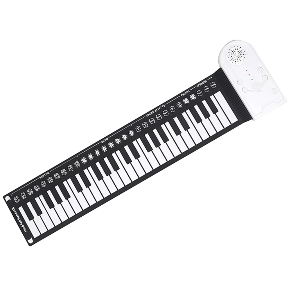 Hand-rolled Piano Portable Folding Electronic Keyboard 49 Keys Keyboards Roll-up Foldable Travel Component Child