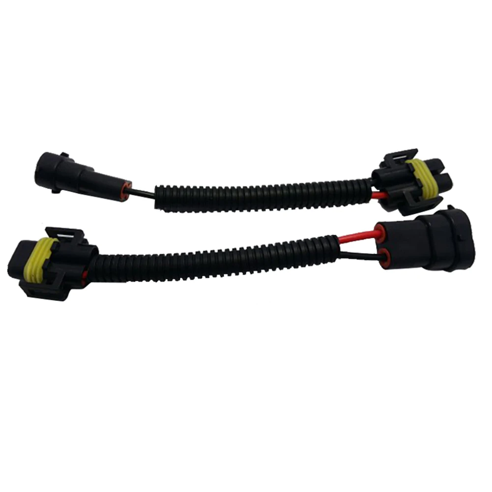 2pcs H11 H9 H8 Extension Wiring Harness Socket Wire For Headlight Fog Lights