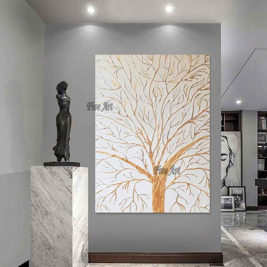 

Abstract Design Tree Scenery Impression Painting, Frameless, Simple Art Decoration Wall, Wholesale High Quality Canvas Picture