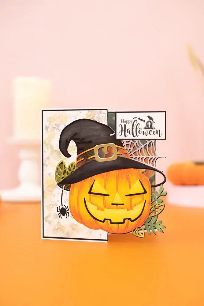 Halloween Trick or Treat Dies Stamps Stencil Scrapbook Diary Decoration Stencil Embossing Template DIY Greeting Card Handmade