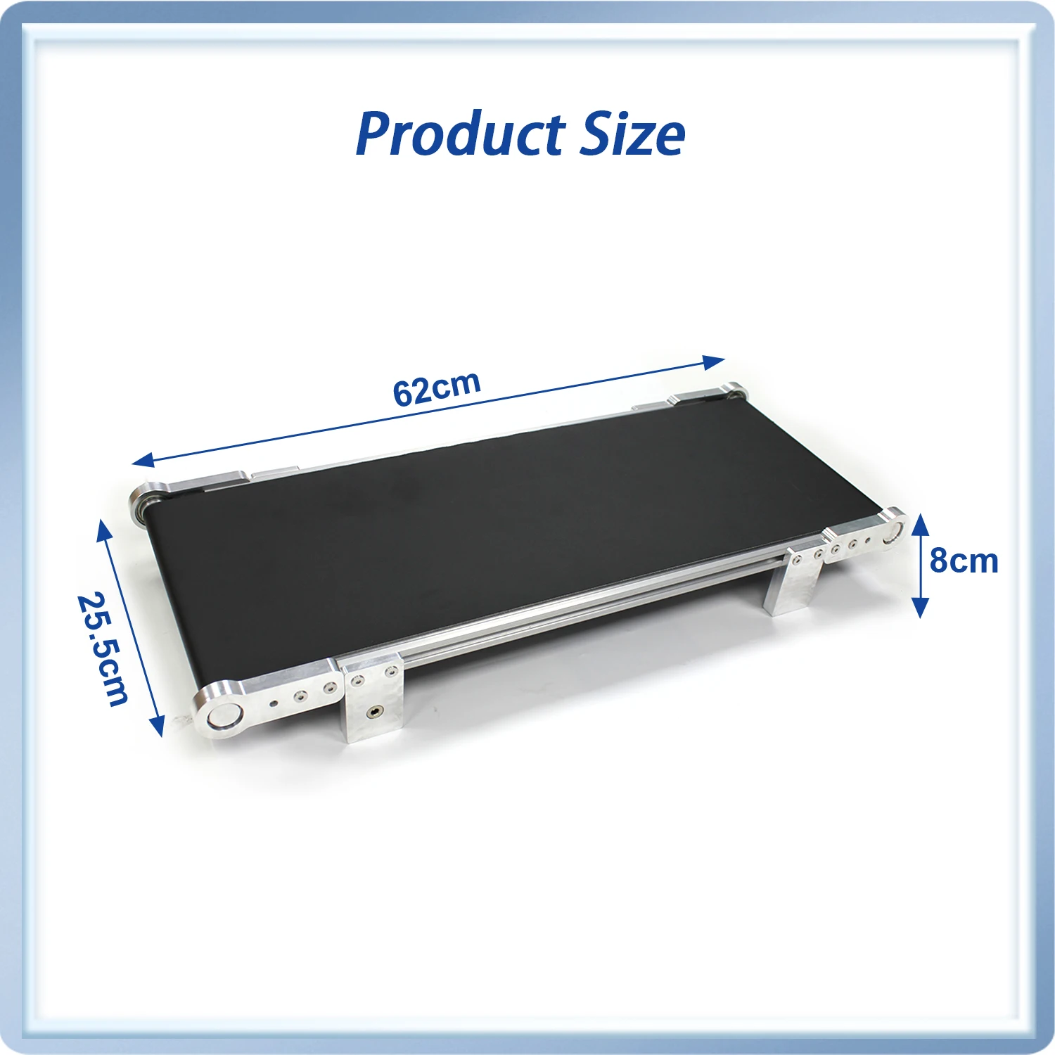 DCODE 60 سنتيمتر قابل للتعديل سرعة واسعة حزام ناقل صغير سبائك الألومنيوم ناقل كهربائي TIJ طابعة الجمعية خط الحزام الناقل