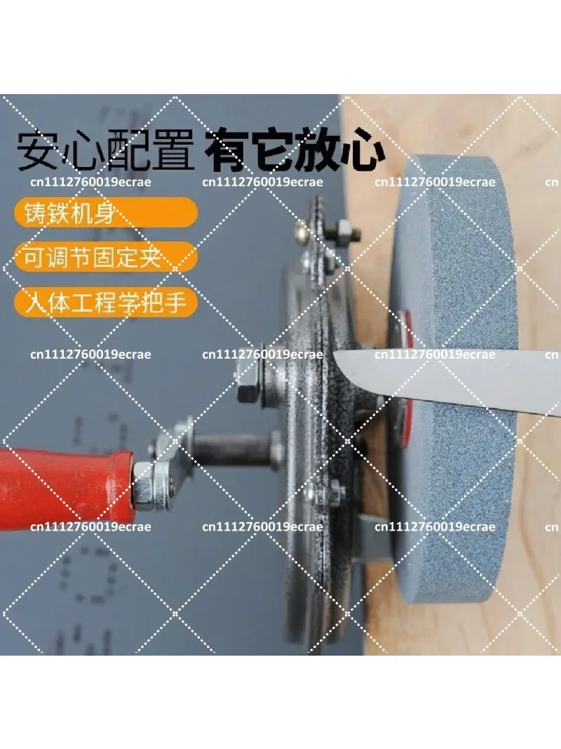 Hand Crank Grinding Machine Household Knife Sharpener Bearing Type 5 6 Inches DIY Polishing Tool Grinder