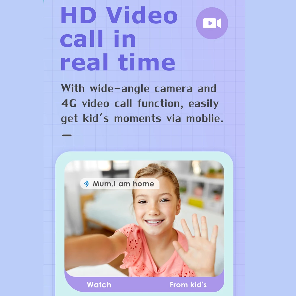 

4G Kids Smart Watch Camera SOS Waterproof GPS WIFI Video Call Monitor Tracker Location LBS Smartwatch Children Watch Boy Girl