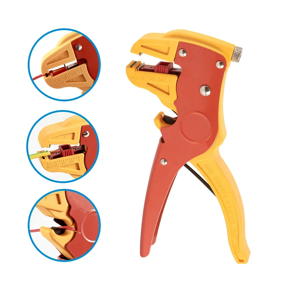 Multifunctional Duckbill Wire Stripper & Cutter - Reset Spring Cable Crimper Portable Hand Tool Anti-static Electrician Pliers