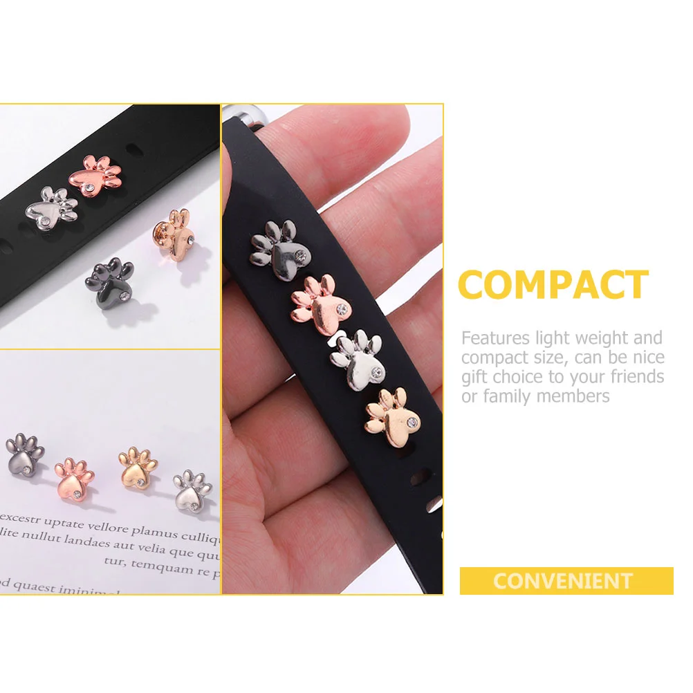 4 Pcs Strap Studs Small Watchstrap Nail Delicate Charm Compact Exquisite Watchband Replaceable Love