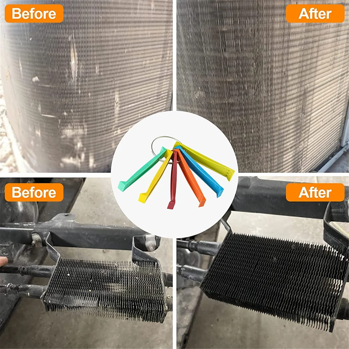 مجموعة مشط زعنفة حلقية FCR6 ، مكيف هواء ، تصويب ، مبخر ، لفائف مكثف ، مشط زعنفة تيار متردد ، مستقيم