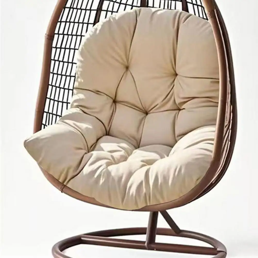Waterproof Hanging Basket Pad Egg Chair Cushion with Back Support Waterproof Hanging Swing Chair Pad for Outdoor for Patio