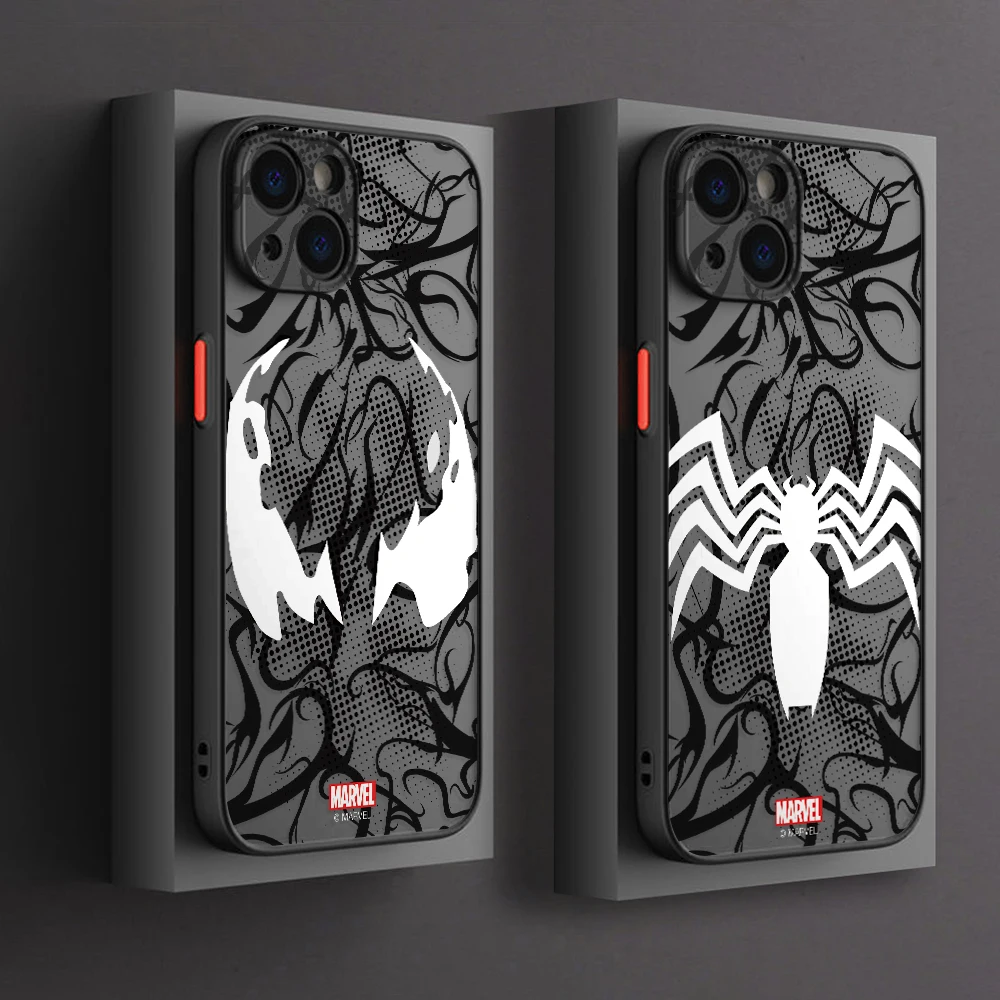 Cool Spider Man Venom Phone Case for Xiaomi Redmi Note 13 12 11 10 10A 10X 9 Prime 9S 8 Pro Plus 4G 5G Matte Clear Hard Cover