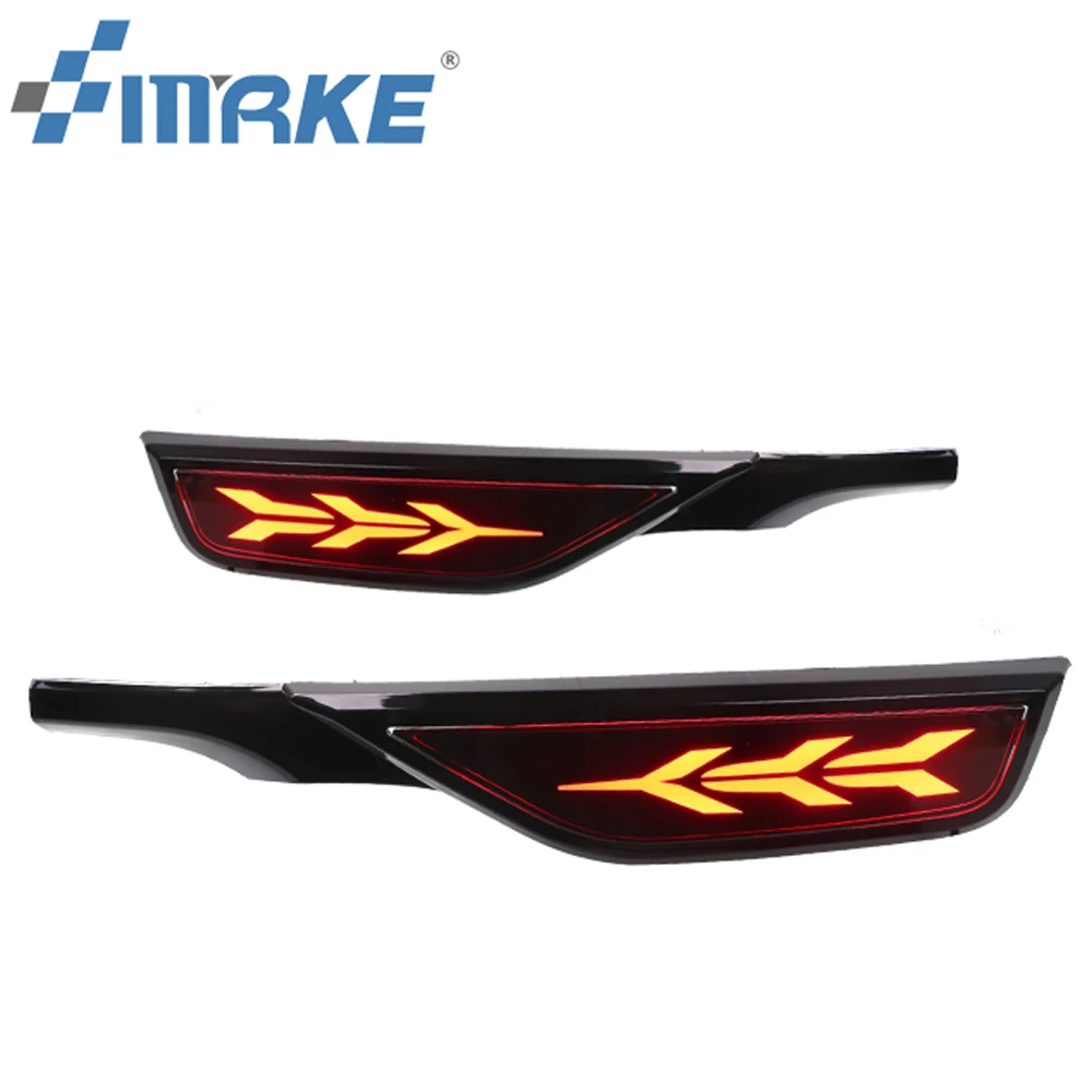 For Honda Jazz Fit 2018 2019 2020 Rear Bumper Light Rear Reflector Lights Driving Brake Light Fog Lamp Car Accessories