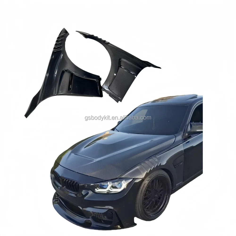 

2013-2019 for BMW 3 Series F30 F35 320i 330 340 Upgrade Carbon Fiber mudguard Opening Wide mudguard Body Kit Bumper Hood