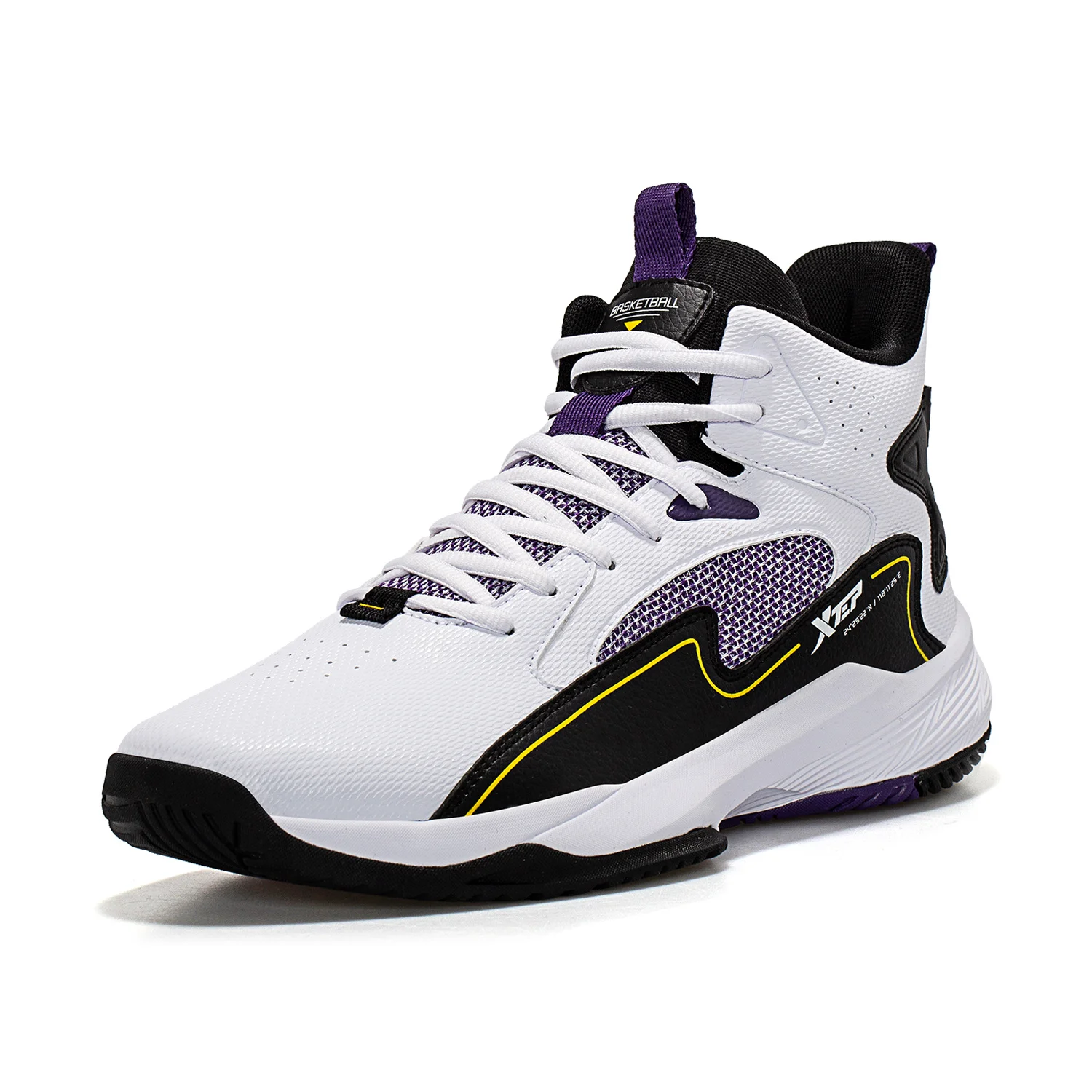 Xtep Basketball Shoes Men High Top Combat Cushioning Sports Shoes Wear-Resistant Professional Sneakers 879119127057