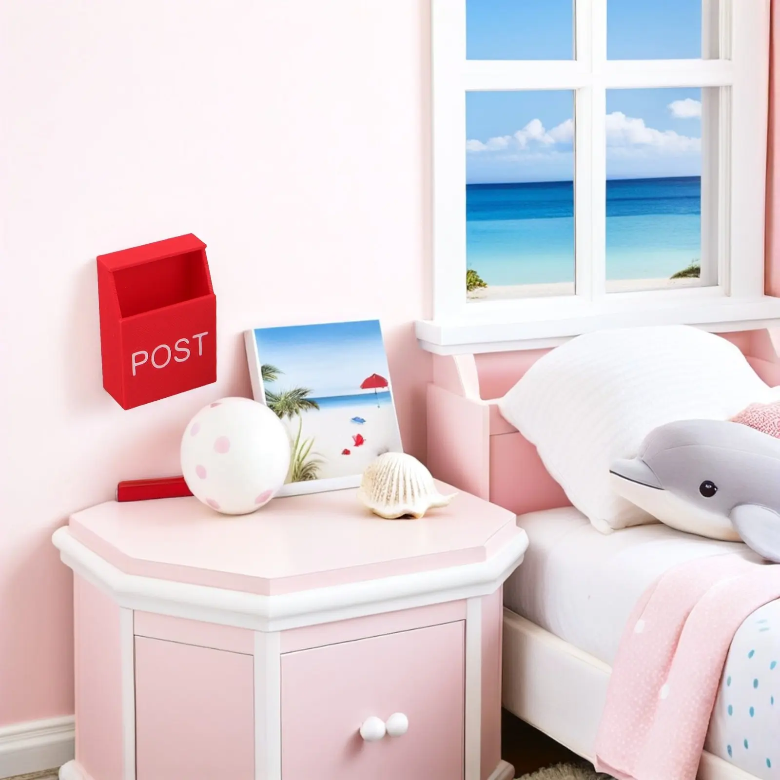 

3Pcs Mini Mailbox for Dollhouse Accessories, 1:12 Scale Realistic Letter Box Set, Small Decorative Mailboxes for Craft Scene,