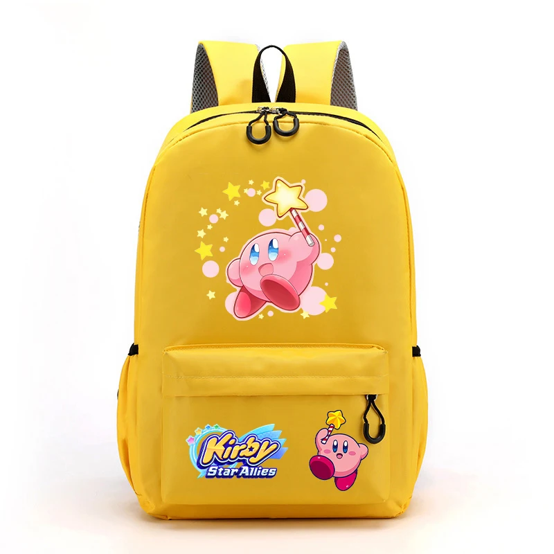 Star Kirbys Kids Boy Girl Child\'s Backpack Anime Game Cartoon Printed Student Supplies School Bag Men Women Work Laptop Knapsack