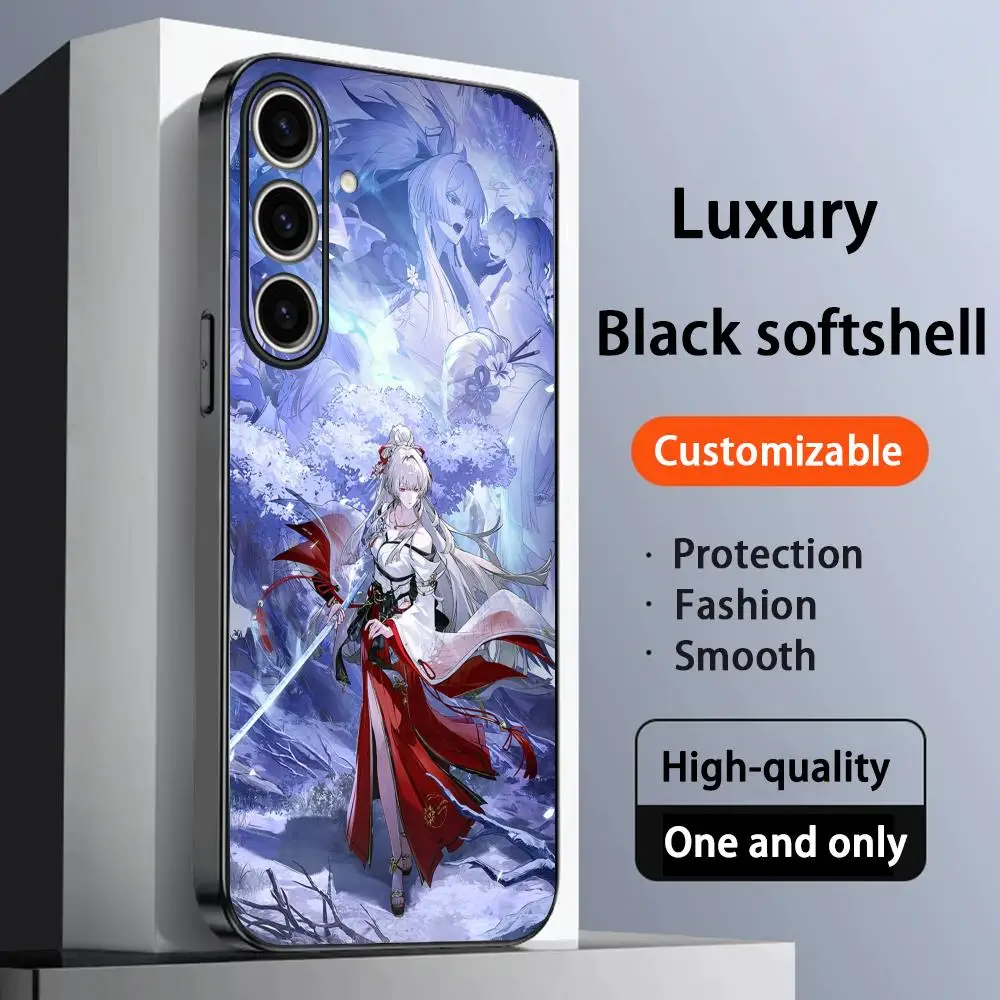 Hiyuki hot game cute girl poster Phone Case For Samsung Galaxy S26 S25 S24 S23 S22 S21 Plus Ultra Note20 Soft Black