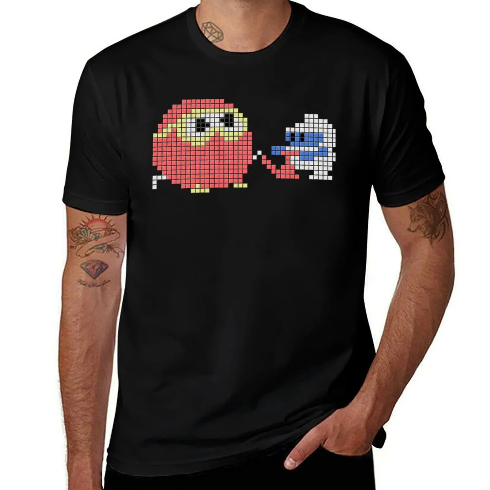 

Dig Dug T-Shirt Novelty Print Casual Tee Shirt