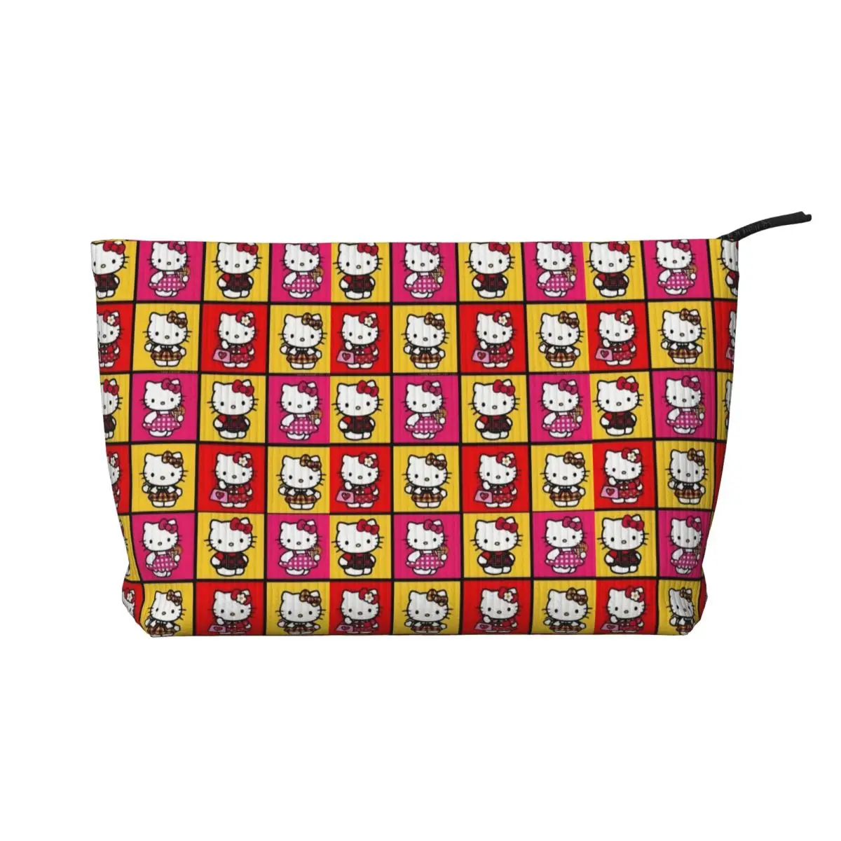 

Custom Cartoon Hello Kitty Sanrio Japan Anime Makeup Bag Women Travel Cosmetic Organizer Corduroy Storage Toiletry Bags