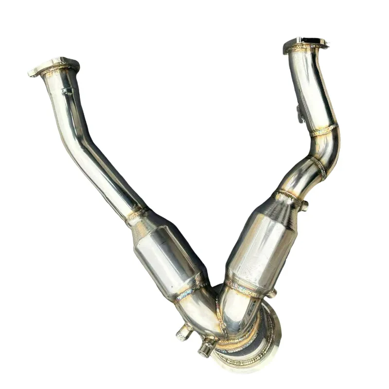 High Quality Stainless Steel Exhaust Pipe System for Audi A6 A7 3.0T EA839 High Flow Head Section  Catted Downpipe