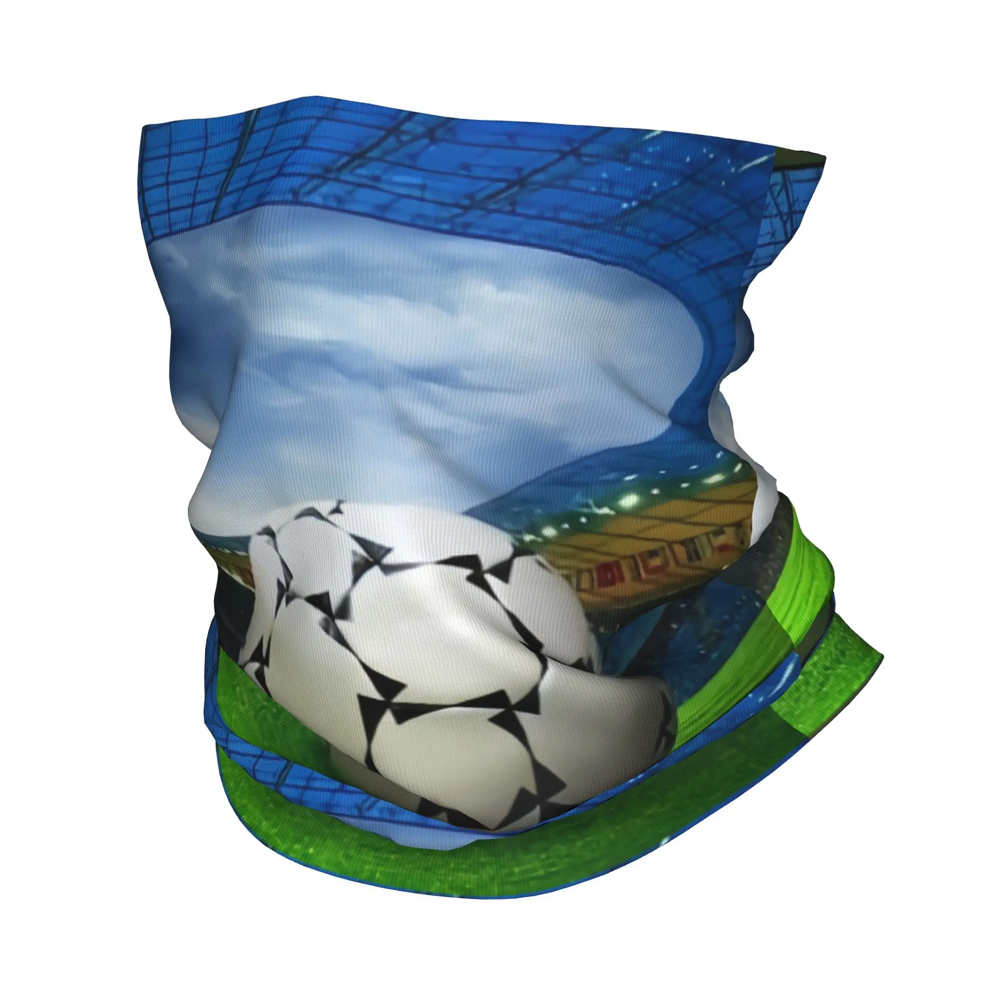Bandana con estampado de fútbol para hombre y mujer, pañuelo para el cuello, polaina a prueba de viento, bufanda para la cara, pasamontañas de tubo, personalizado