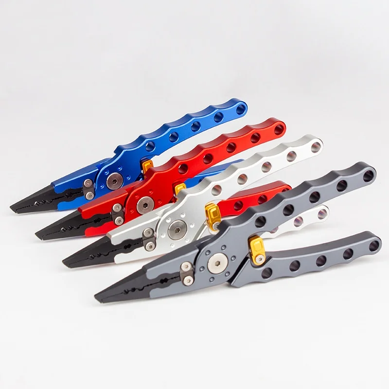 ISURE MARINE Aluminum Alloy Fishing Tongs Fish Clamp Sea Fishing Pliers Fish Control Pliers Multi Functional Fishing Gear
