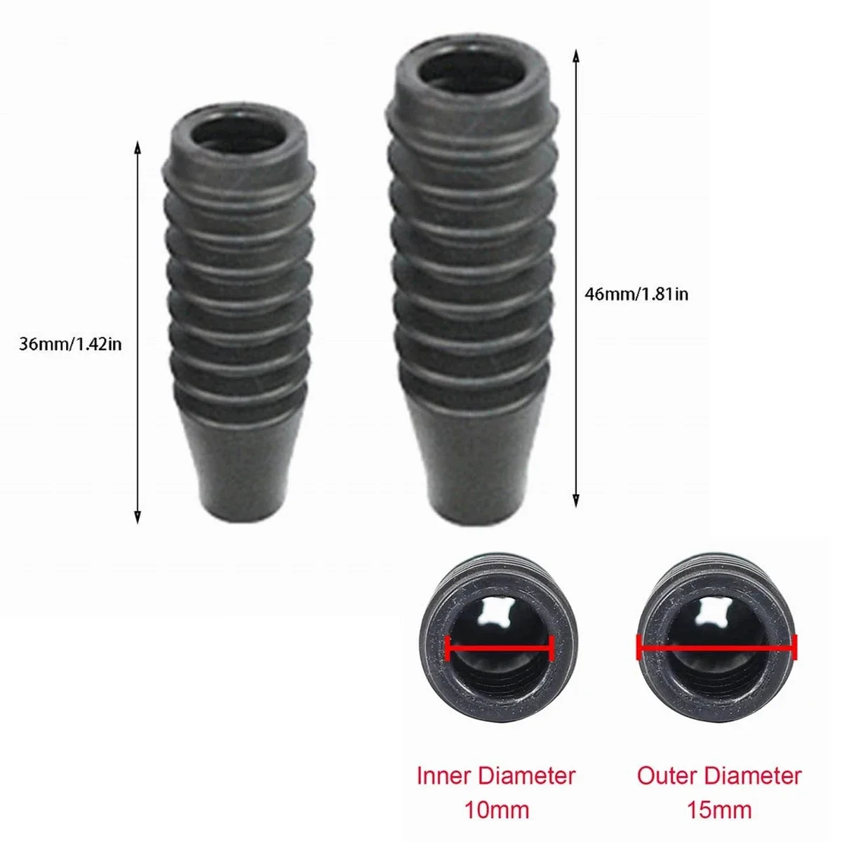 4 قطعة غطاء ممتص الصدمات الجديد المقاوم للغبار لقطع غيار سيارات السباق 1/8 RC