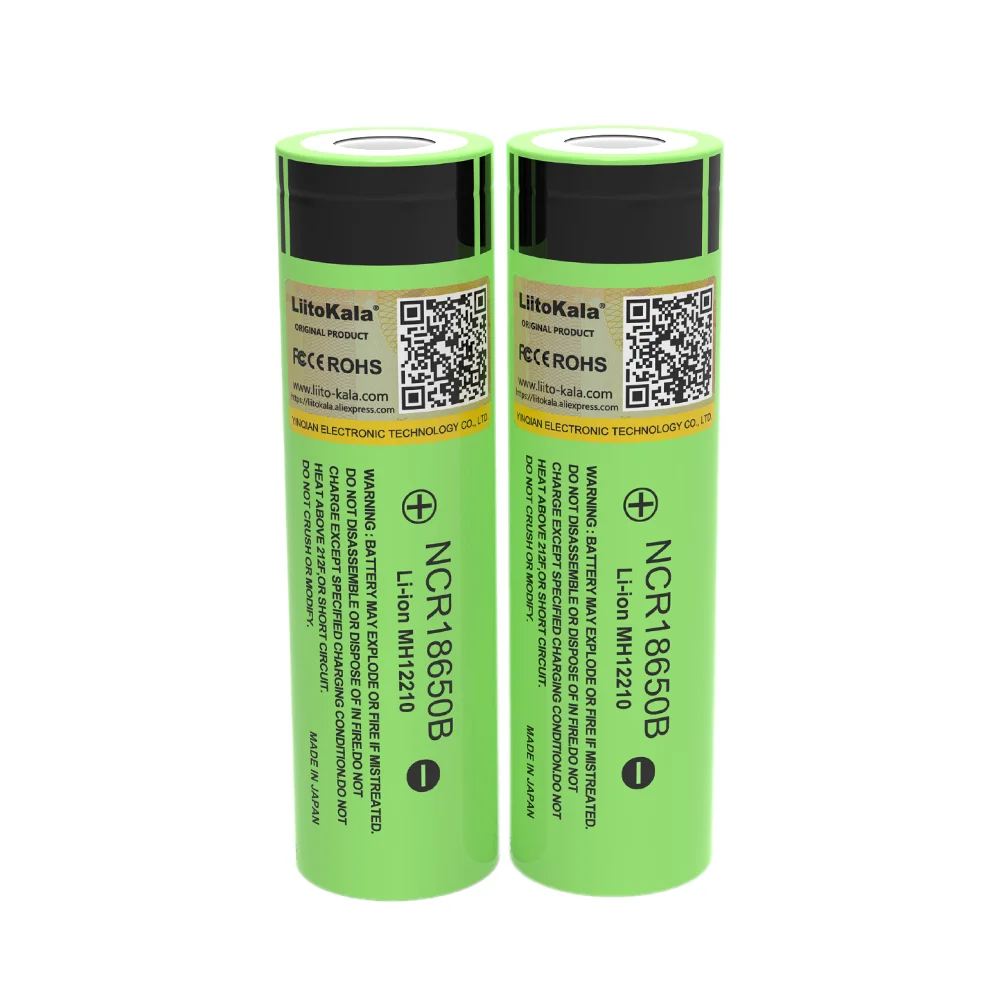 LiitoKala New Original NCR18650B 3.7v 3400mAh 18650 Lithium Rechargeable Battery 4.2v For Flashlight Energy storage batteries