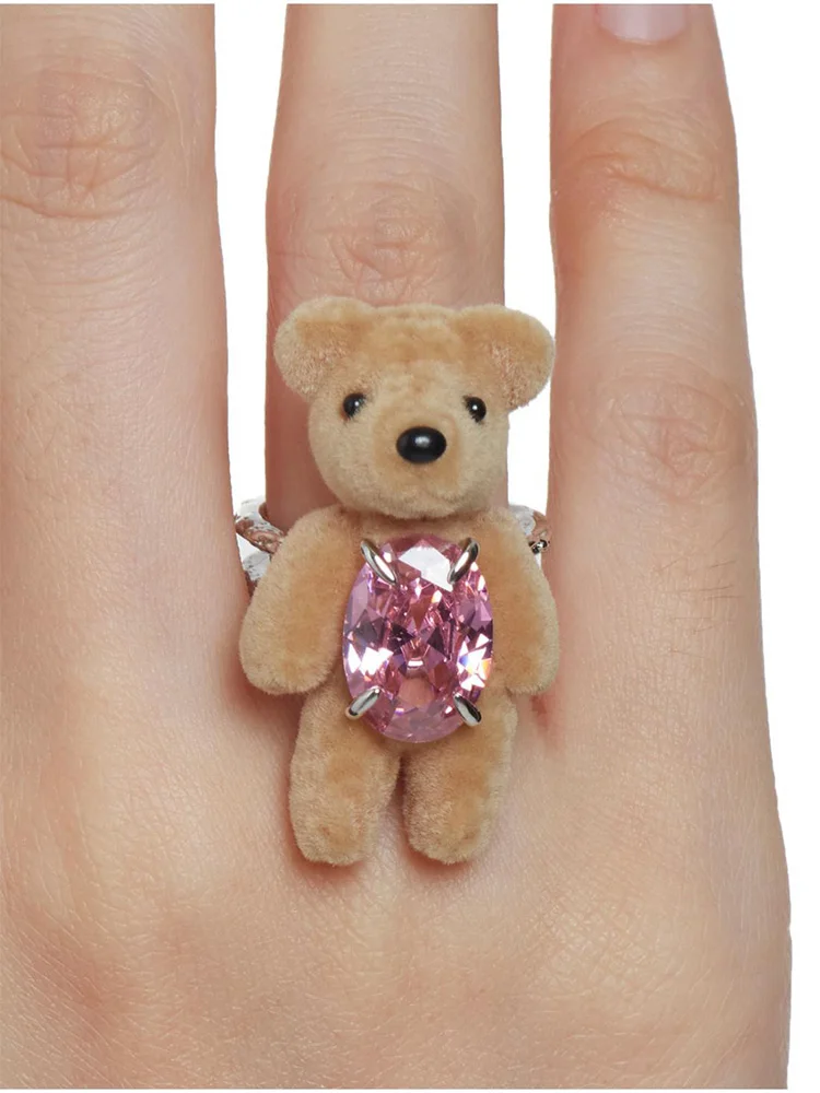 خاتم الدب القطيفة Sweet Y2K Spicy Girl هو تصميم فريد وعصري للنساء. إنها هدية مثالية لصديقتك #2