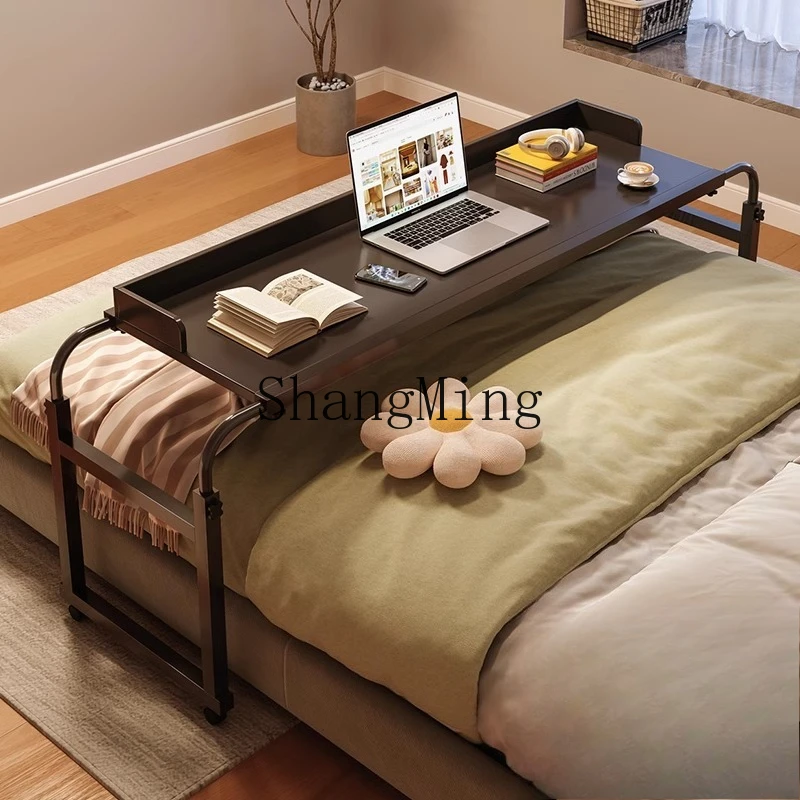 

ZYY прикроватная тумбочка съемный подъемный столик из кованого железа большого размера для спальни, дома, длинный офисный столик-кровать