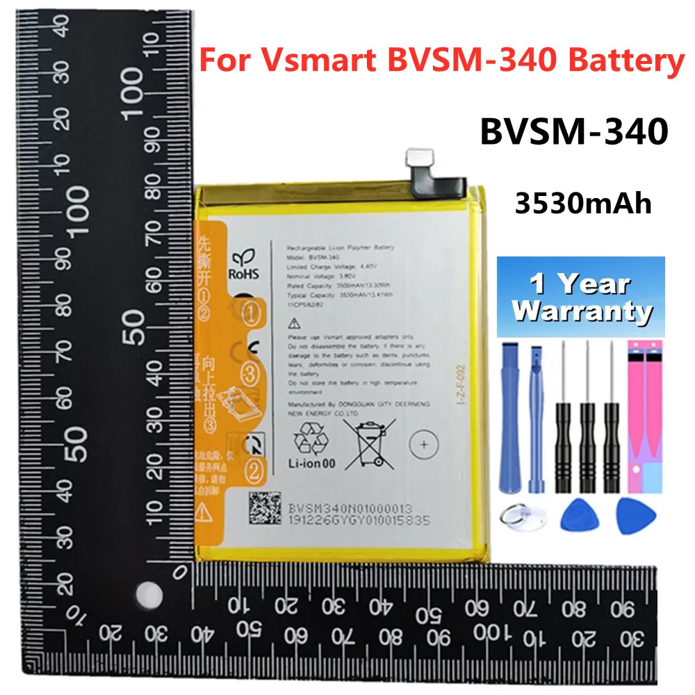 

3530mAh BVSM 340 High Quality Battery For VSMART BVSM-340 BVSM340 Bateria Batteries In Stock + Tracking Number + Tools