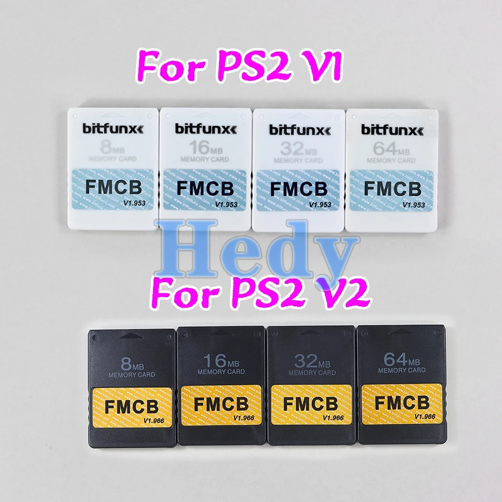 10PCS V1.953 V1 Bitfunx FMCB Program Card Memory Card 8MB/16MB/32MB/64MB For Playstation2 PS2 Console V2 MCboot V1.966