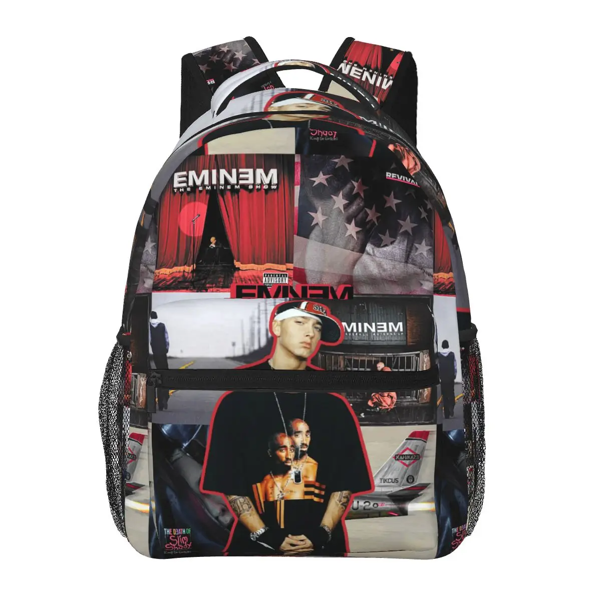 حقيبة ظهر Eminem رائجة البيع Daypack سعة كبيرة للأولاد والبنات حقيبة كتب مدرسية حقائب كتف للرجال والنساء #3