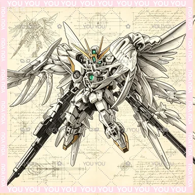 

HUAERZI Model MGSD Xxxg-00ysw Wing Snow White Prelude Complete Equipment Assembly Model Kits Action Figure Robot Plastic Model