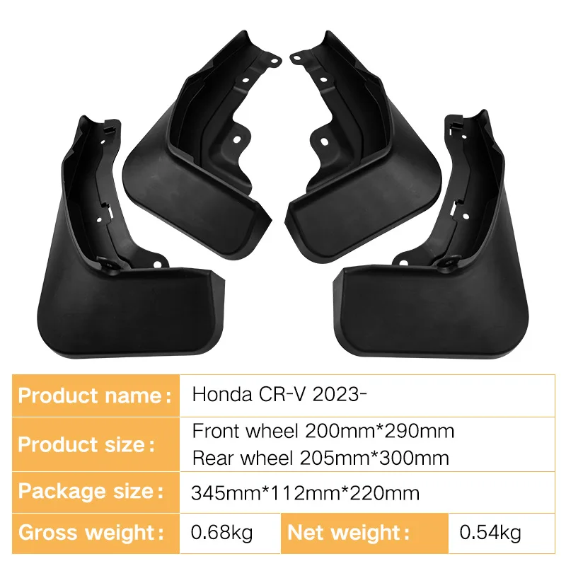 Car Mud Flaps For Honda CR-V CRV 2023 Splash Guards Fender Mudflaps Automotive Exterior Accessories Auto Parts