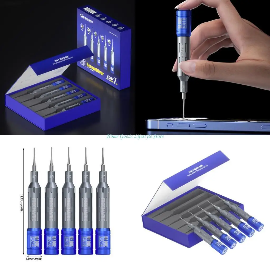 E74E High Performances Screwdriver Set with AntiWear Coating for Long Last