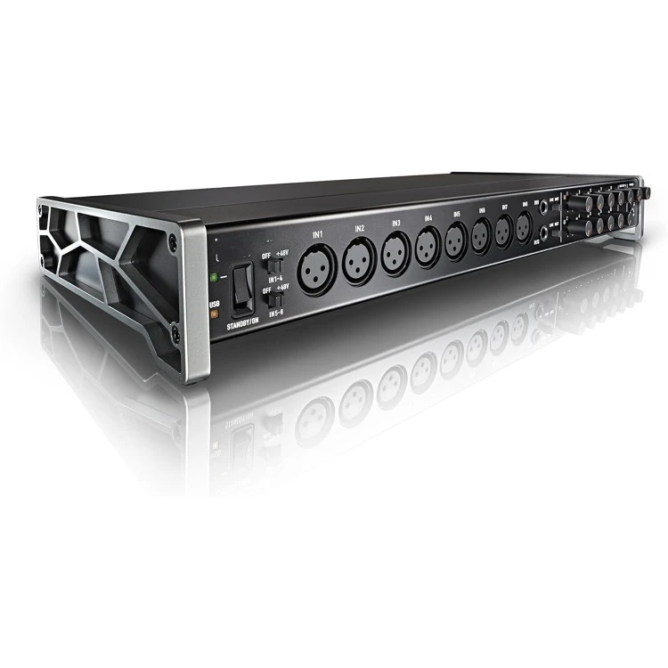 US-16x08 Rackmount USB Audio/MIDI Interface for Recording, Drum Recording, 8 XLR/8 1/4