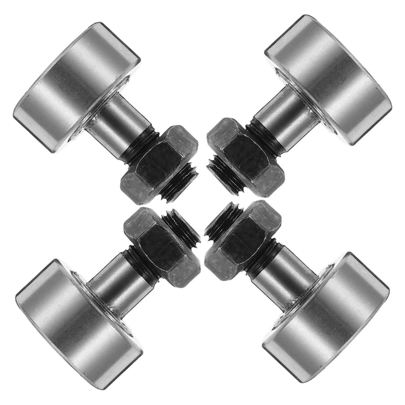 

4 Pcs Roller Needle Bearings High Accuracy Bolt Cam Follower Bolted Silver Type