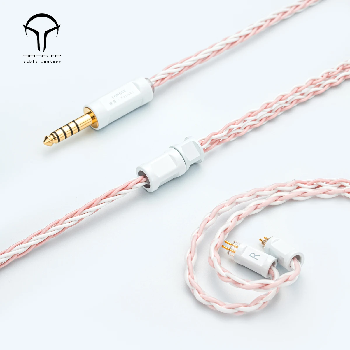 YONGSE Fubuki 6N SPC  Earphone cable + Angelears AE301 HIFI DAC Headphone Amplifier USB C to 4.4mm Audio Adapter CX31993