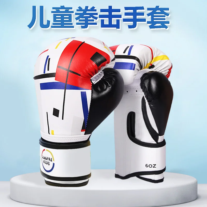 Kids Boxing Gloves Children Kickboxing Training Gloves Punching Sandbag Sports Fighting MMA Durable PU Leather Boxing Glove