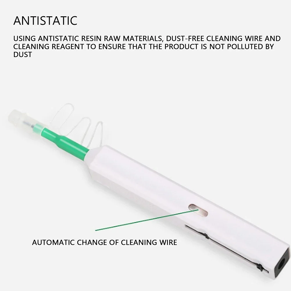 Optical Cleaning Pen With Microfiber Tip For SC ST FC E2000 2.5mm Single Use Design Provides Consistent Cleaning Performance