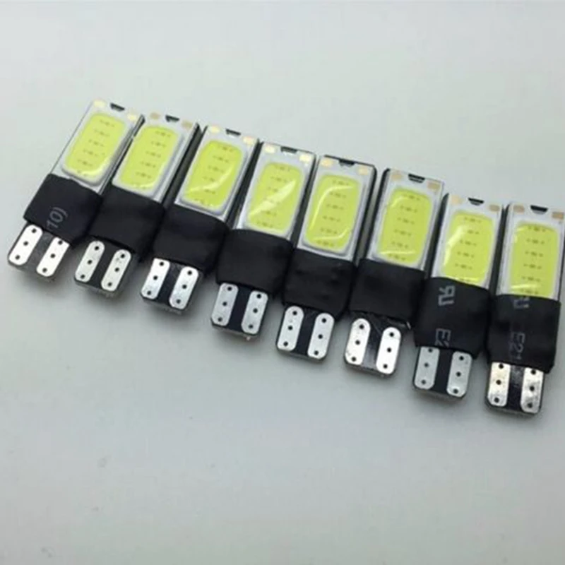 

10 x W5W COB CANBUS T10 194 Error Free Car LED Bulbs Automotive CAN BUS Lights White Color Auto Lamps