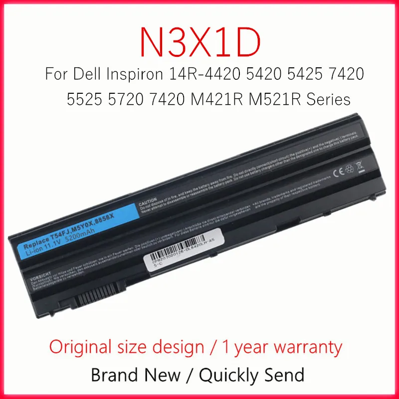 

Laptop Battery For DELL Inspiron 14R-4420 5420 5425 7420 15R-4520 5525 17R-4720 5720 14R-SE 15R-SE N3X1D T54FJ M5Y0X 71R31