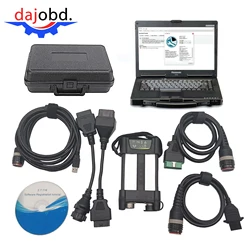 laptop with vocDiagnostic Tool Programmable OBD Adapter for VOCOM 2 Diesel EFI Engine Block Excavator Truck Software 2.8.241