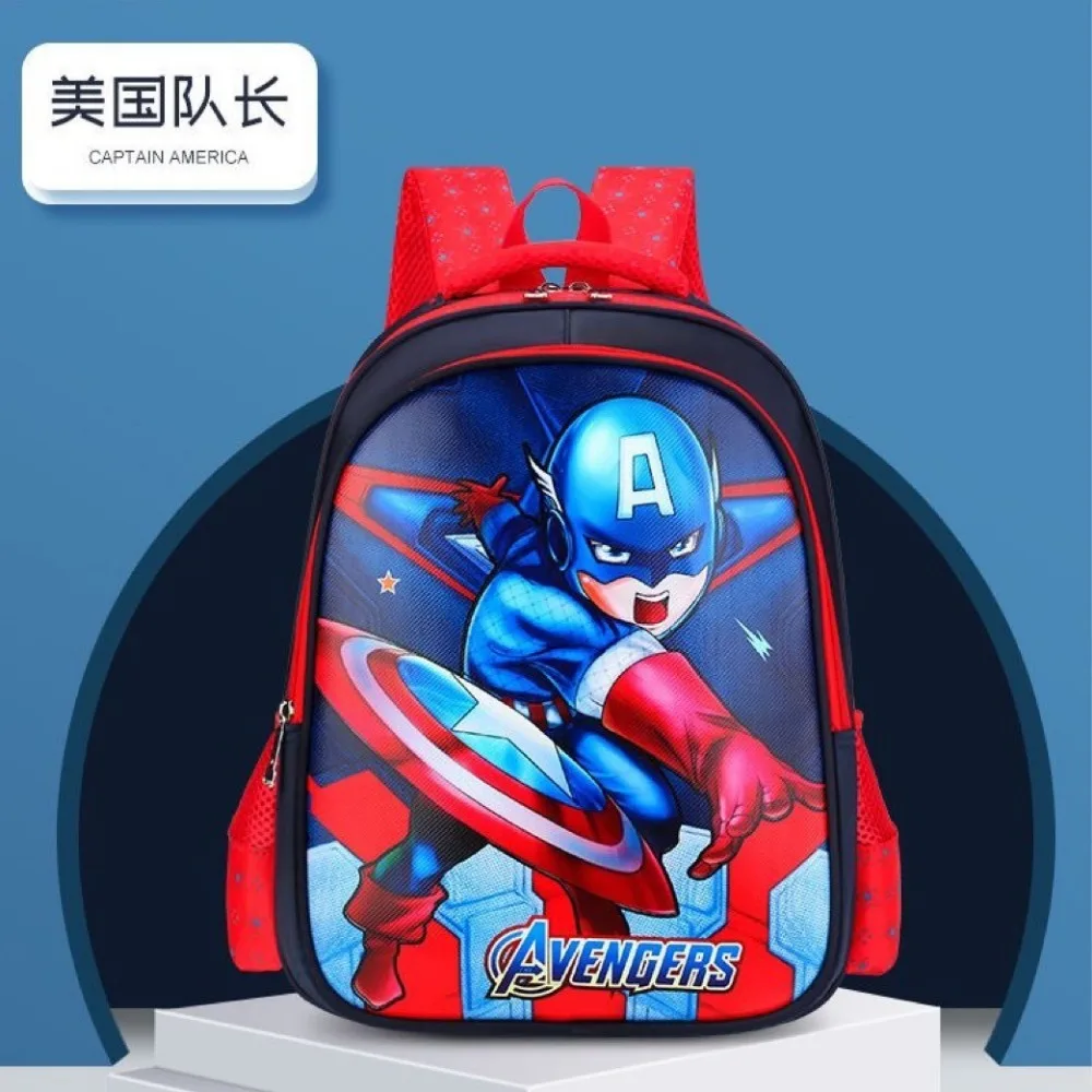 New Marvel Iron Man Elementary School Backpack High Quality Durable Lightweight Comfortable Backpacks for Children in Grades 1-3