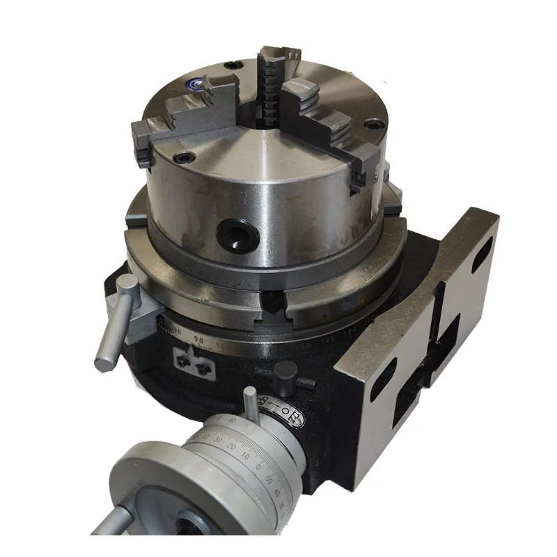 HV-6/TSL150 Horizontal And Vertical Rotary Table Jaw Chuck With 5 Inch 3 Cast Iron Manual Operation Milling Drilling Machine