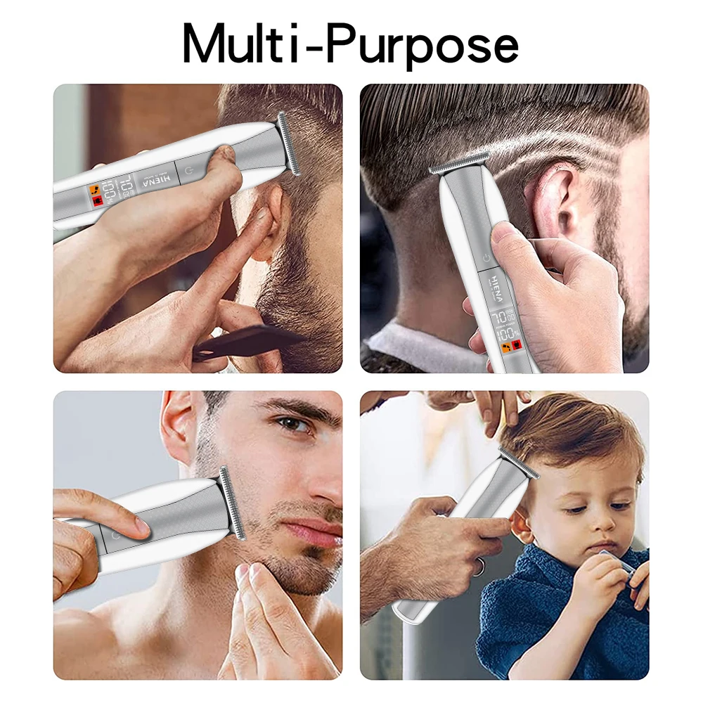 Hiena ปัตตาเลี่ยนไฟฟ้าสำหรับตัดผมมืออาชีพ, เครื่องโกนขนความเร็วสูง6ชนิดความเร็ว6500-7000รอบต่อนาที