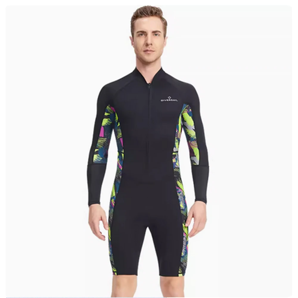 Men Professional One-piece Diving Suit Warm Triathlon Swimsuit Sun-proof Thick Surfing Wetsuit lycra swimming Suit New Arrivals