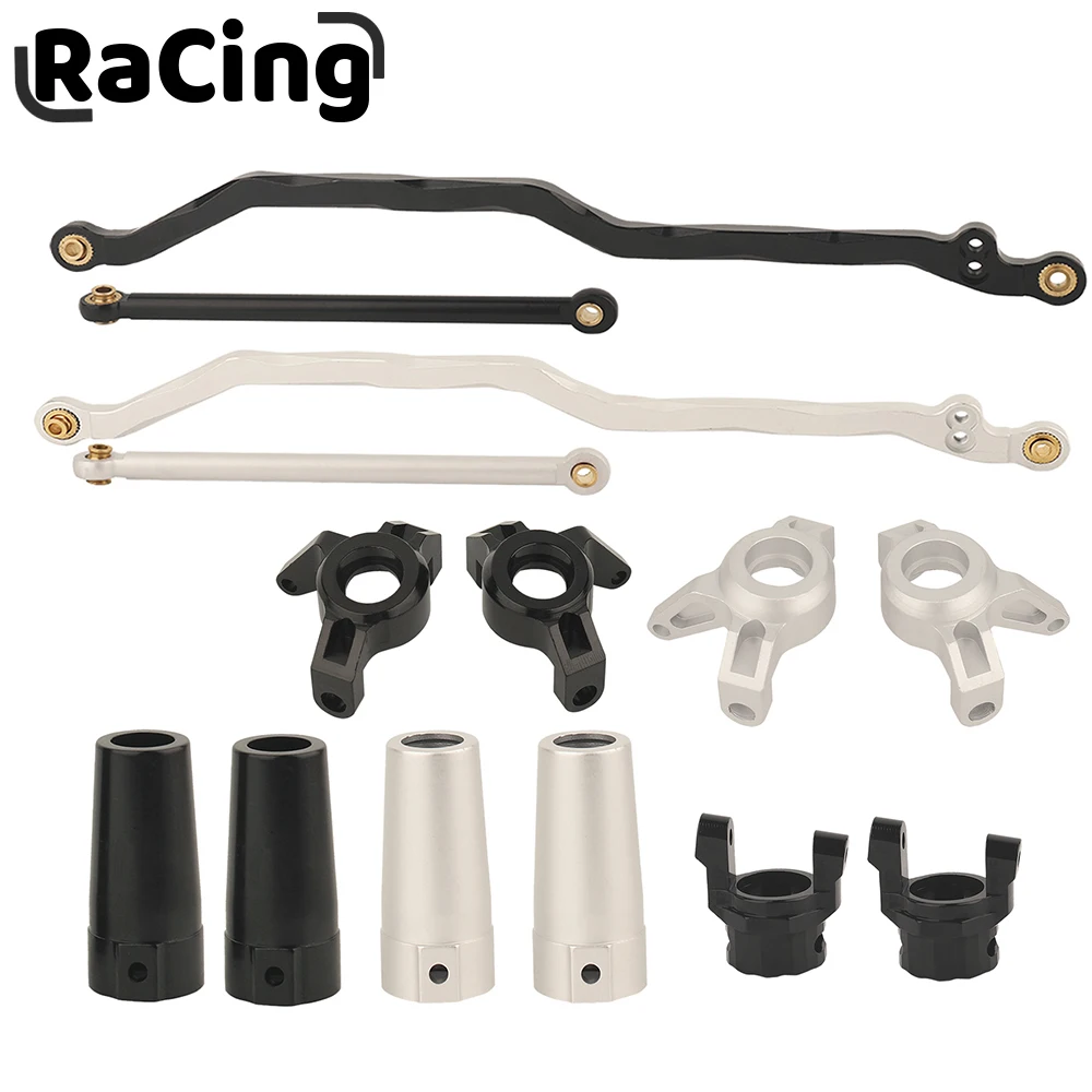 1/10 Metal Front Steering Link Knuckle C-Hub Rear Axle Lock-out CVD Shaft Gears for Axial Wraith RR10 AR60 Axle Rc Car Parts