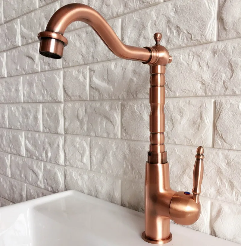 basin-faucet-antique-red-copper-single-handle-hole-deck-mounted-swivel-spout-kitchen-and-bathroom-sink-mixer-tap-2nf413