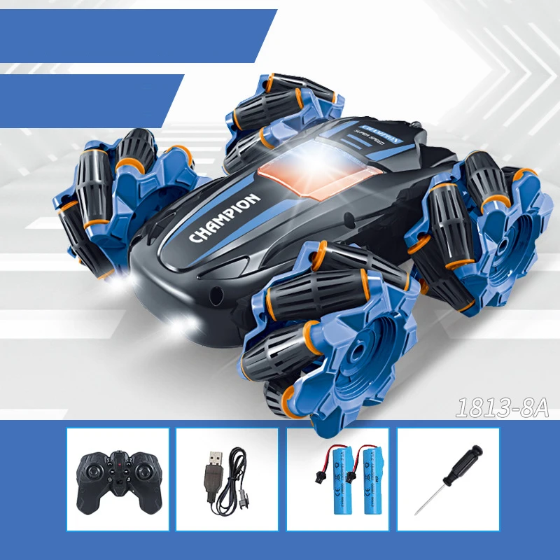RC Car With LED 2.4G Electronic Stunt Remote Control Car 360° Rotation Drifting Off Road RC Trucks Toy Boys Birthday Gift