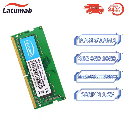Memória Notebook Ddr4 16gb 4gb 8gb 1.2V 3200mhz 2666mhz 2400mhz 2133mhz 260-PIN SODIMM Memoria RAM Laptop Memory