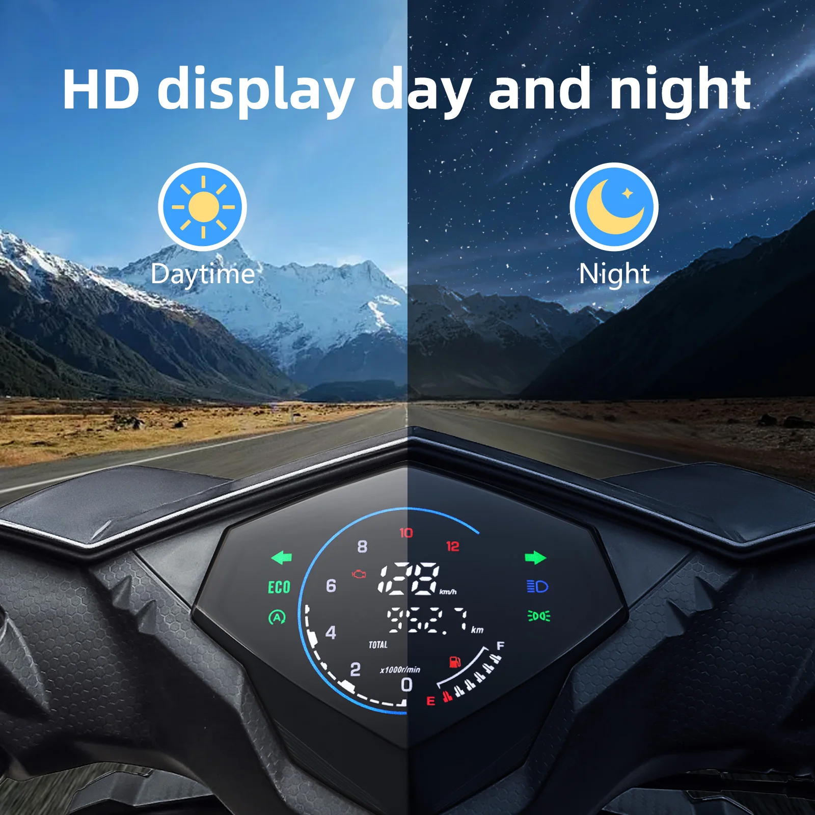 New Motorcycle Electronic Instrument with Clock Automatic Brightness Total Mileage Speedometer for YAMAHA Mio125 Mio I 125